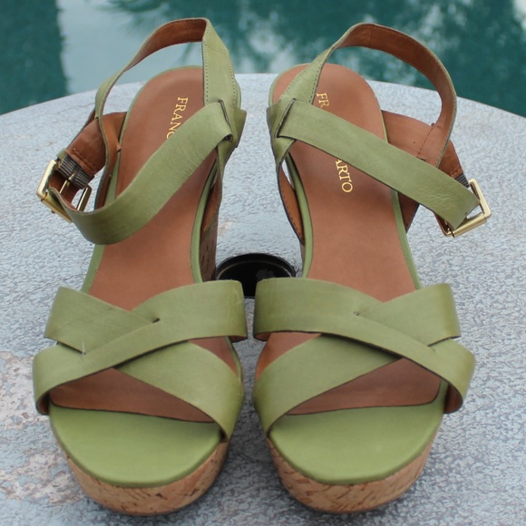 Franco Sarto Shoes - Open Toe Platform Wedge Sandals